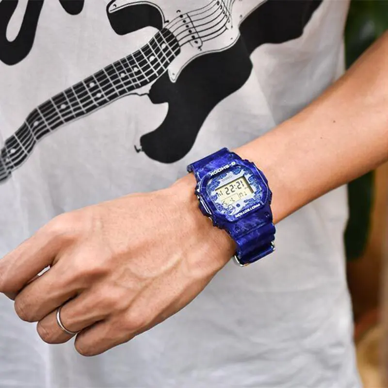 Casio G-Shock Special Color X Blue & White Men's Watch- DW-5600BWP-2